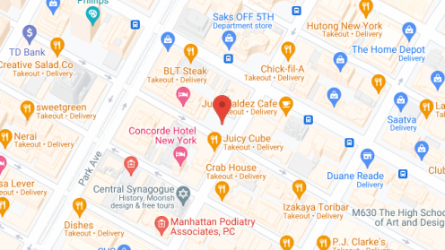 Map of the neighborhood around Sunrise at East 56th