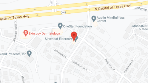 Map of the neighborhood around Silverleaf Eldercare