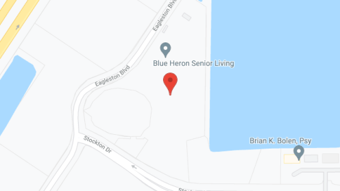 Map of the neighborhood around Blue Heron