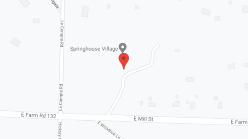 Map of the neighborhood around Springhouse Village
