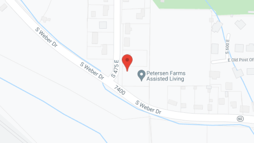 Map of the neighborhood around Petersen Farms