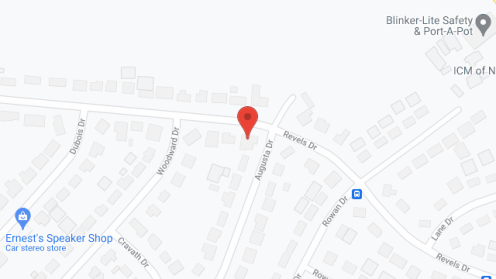 Map of the neighborhood around The Palm