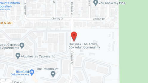 Map of the neighborhood around Hollyoak Senior Living