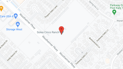 Map of the neighborhood around Solea Cinco Ranch