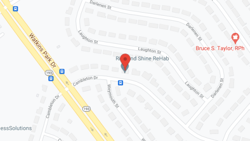 Map of the neighborhood around Rise and Shine