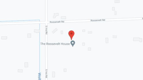 Map of the neighborhood around The Roosevelt House