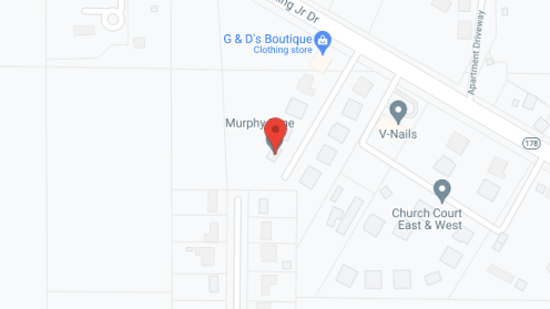 Map of the neighborhood around Murphy Lane Apartments