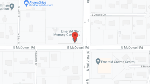 Map of the neighborhood around Emerald Glen