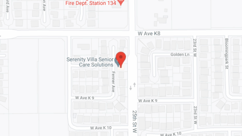 Map of the neighborhood around Serenity Village Assisted Living