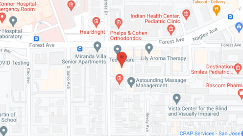 Map of the neighborhood around Bellerose Senior Living