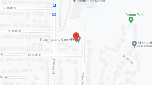 Map of the neighborhood around Blessings and Care AFH LLC