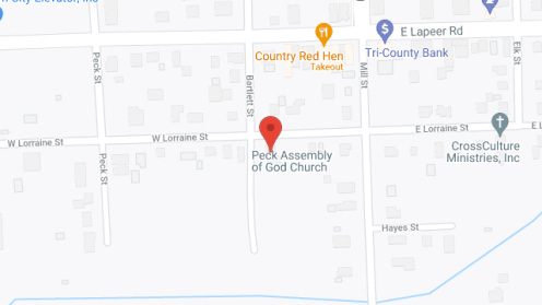 Map of the neighborhood around CC's Villa