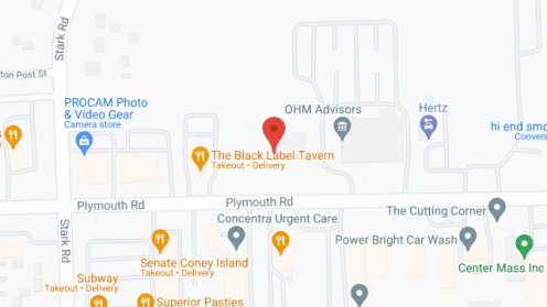 Map of the neighborhood around Livonia Comfort
