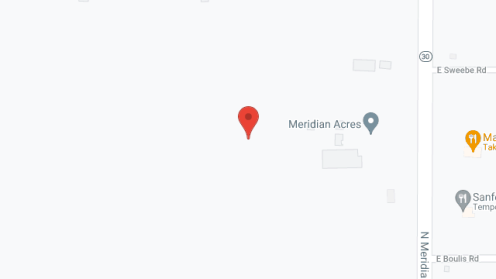 Map of the neighborhood around Meridian Acres
