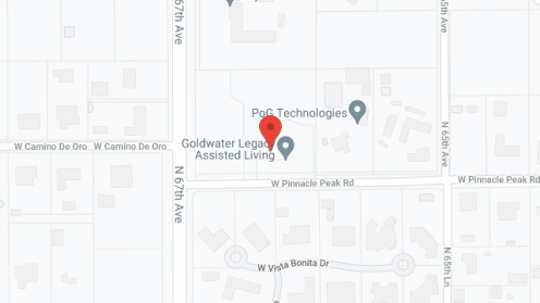 Map of the neighborhood around Goldwater Legacy