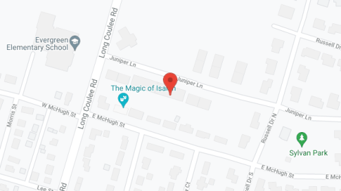 Map of the neighborhood around Bethany Heights