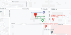 Highland Park Assisted Living in google map