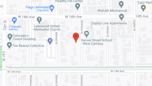 Map of the neighborhood around Harmony Assisted Living