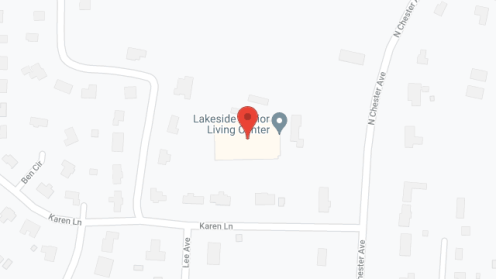 Map of the neighborhood around Lakeside Senior Living