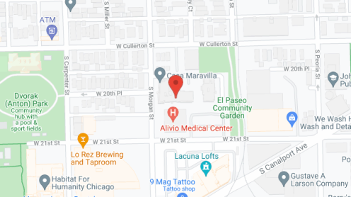 Map of the neighborhood around Casa Marivalla