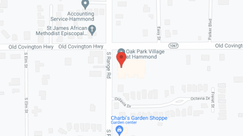 Map of the neighborhood around Oakpark VIllage at Hammond