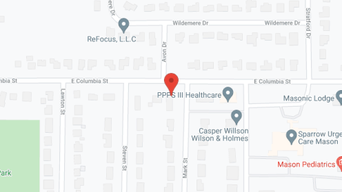 Map of the neighborhood around Mason Country Care