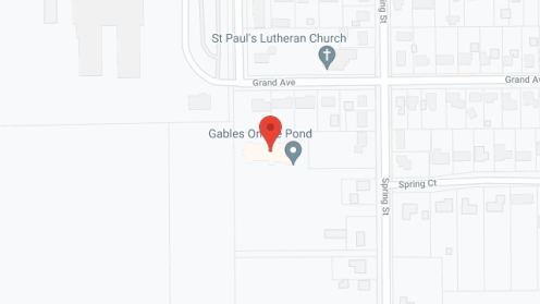 Map of the neighborhood around Gables on the Pond Assisted Living