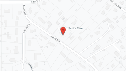 Map of the neighborhood around La Cruz Senior Care, Inc.