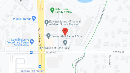 Map of the neighborhood around The Blakely