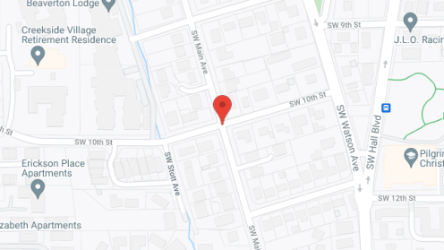 Map of the neighborhood around Beaverton