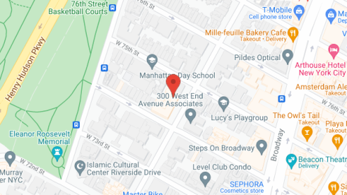 Map of the neighborhood around 305 West End Assisted Living