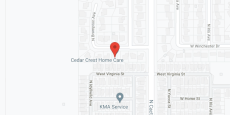 Cedar Crest Home Care in google map