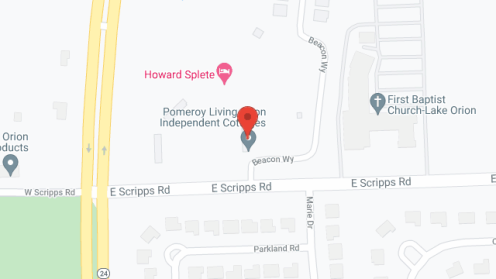 Map of the neighborhood around Pomeroy Living Orion Assisted and Memory Care
