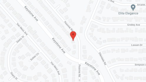 Map of the neighborhood around Saint Anne's Group Home