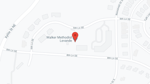 Map of the neighborhood around Walker Methodist Levande