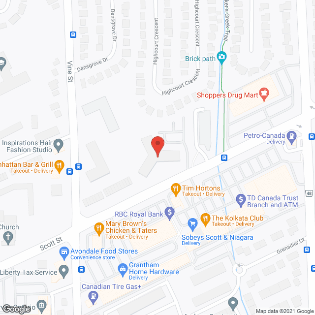 Scott Street in google map