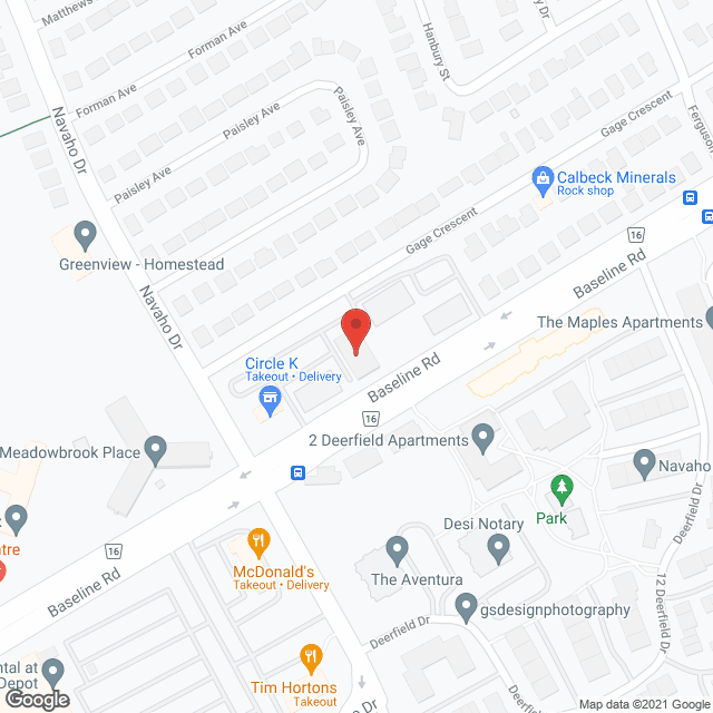 1805 Baseline in google map