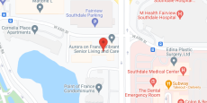 Aurora on France in google map
