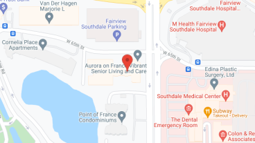 Aurora on France in google map