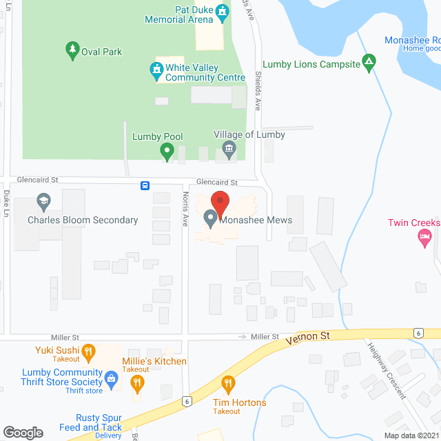 Monashee Mews (public) in google map