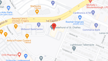 Cedarhurst of St. Charles - dup of Comm 1384570 in google map