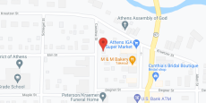 The Athenian in google map
