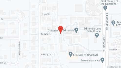 Map of the neighborhood around Cottages on Edmonds