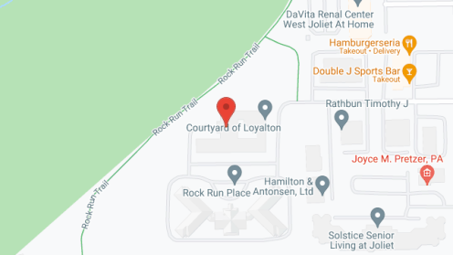Map of the neighborhood around Brookdale Joliet MC (IL)