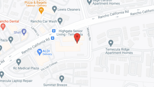 Map of the neighborhood around Highgate Senior Living-Temecula