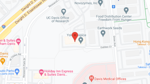 Map of the neighborhood around Yolo Hospice