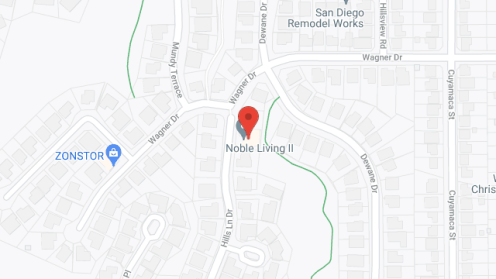 Map of the neighborhood around Noble Living II LLC