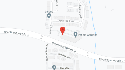 Map of the neighborhood around Panola Gardens