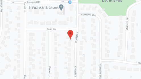 Map of the neighborhood around Divine Haven