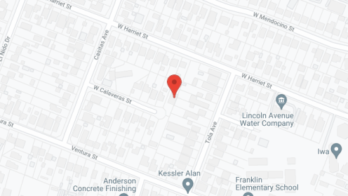 Map of the neighborhood around Harmony Villa
